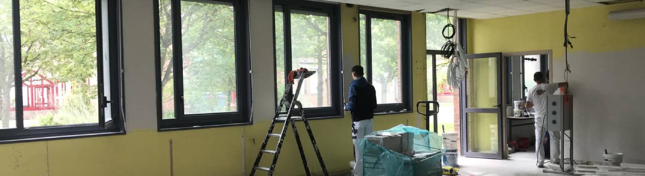 Travaux au collège Fernig de Mortagne